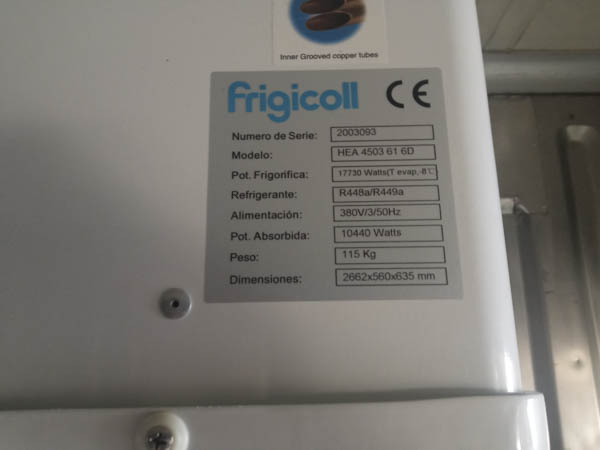 Etiqueta de frigorífico frigicoll